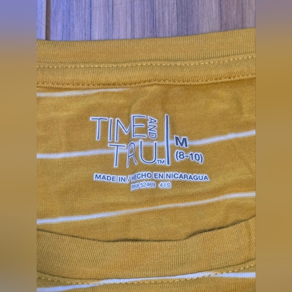 NWOT Universal Thread Yellow Striped Short Sleeve Tee - Picture 7 of 9